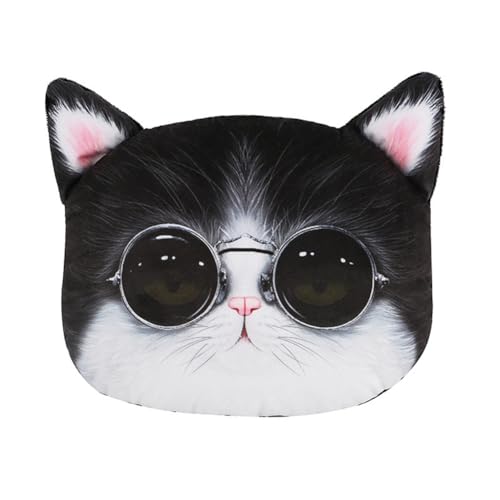 Almohada de cuello para auto con diseño de gato miniatura 1