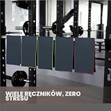Ręcznik sportowy Zenacross z mikrofibry, 5 szt., 40 x 77 cm – Ręcznik sportowy do kulturystyki i na siłownię – Szybkoschnący i ultrachłonny – Szary