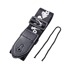 Sangle de Guitare Style Vintage,Courroies de Guitare en Coton,Sangle de Guitare,Extrémités en Cuir Véritable Bandoulière… - Les Beatles, Paul McCartney, John Lennon, RIngo Starr, George Harrison
