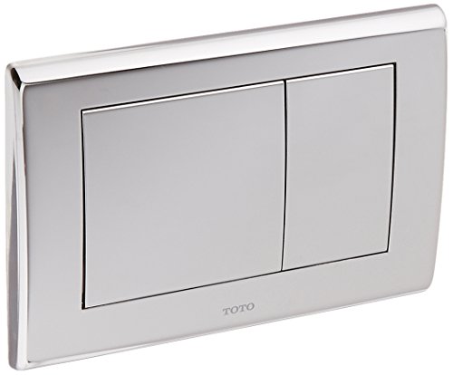 TOTO YT820#CP Convex Push Plate with Dual Button, Polished Chrome