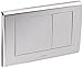 Toto YT820#CP Convex Push Plate with Dual Button, Polished Chrome