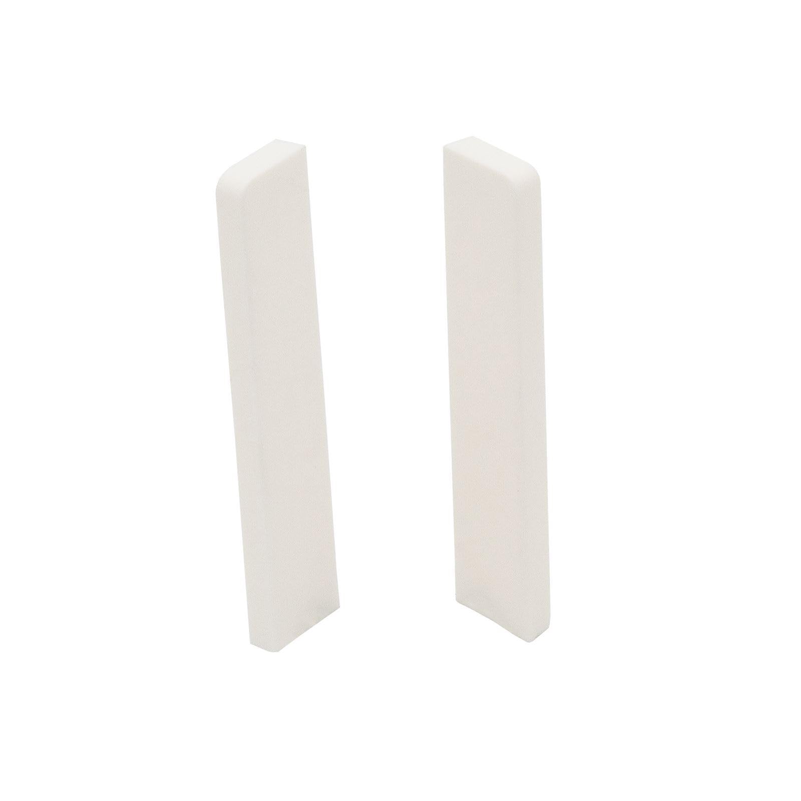 MasterLine Skirting Board End Caps (Pair) - White