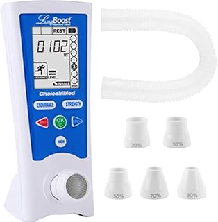 CHOICEMMED Lung Expansion - Breathing Exercise Device - Clear Lungs - Lung Muscle Trainer Replacement for Altitude Mask - Diving and Instrument Breathe Trainer