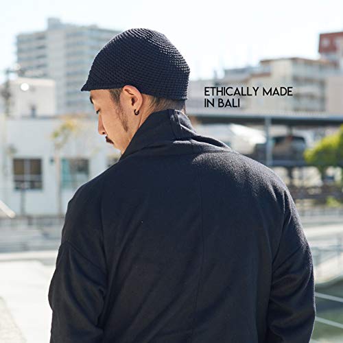 Image of CHARM Mens Kufi Beanie Hat | Billed Skull Cap, Chemo Hat, Sensitive Skin