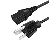 8ft Power Cable Replacement for VANKYO Portable Performance V600 V610 V620 V630 Leisure 510 Projector 3 Prong C13 AC Cord