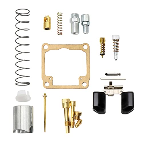 Milageto Kit de Réparation de Carburateur pour Ensemble Joints Valves Vis d'air Pièces Métalliques Portable Léger et Adapté pour Réparation, Choix 1