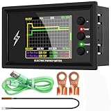 0-420V 500A DC Ammeter Voltmer, Bidirectional Ammeter LCD Display Digital Multimeter Tester, Unlimited Distance WiFi Remote Control Detection Multi-Function Bidirectional Current Detection Meter