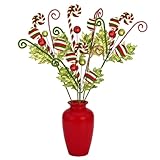 Mihauuke Weihnachtsbaum Picks Für Den Baum,5 Stück Glitzer Candy Cane Girlandenzweige,Dekorative Weihnachtsbaum Zweige | Für Partyplaner Veranstaltungsplaner Kränze Girlanden Tischdekoration Kaminsims