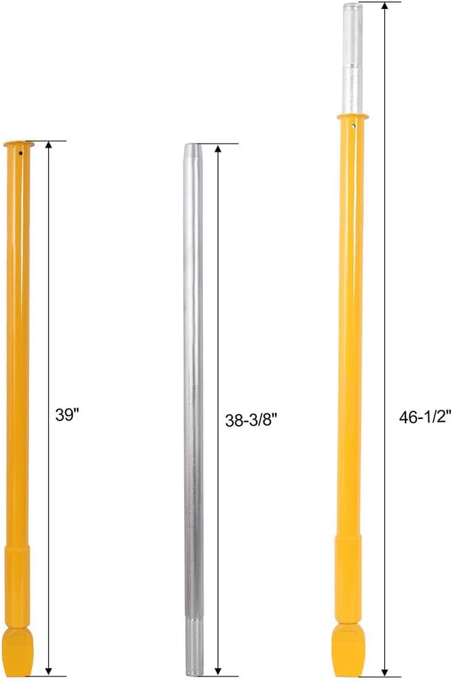 Heavy-Duty Tire Bead Breaker Slide Hammer, 46.5" Portable Steel Tire Changer Tool for Cars, Trucks, Tractors, ATVs, RVs, Lawn Equipment, Yellow