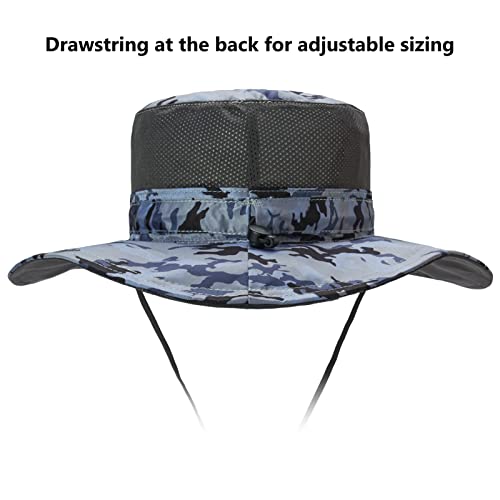 Image of BASSDASH UPF 50+ Sun Fishing Hat Water Resistant with Detachable Neck Flap