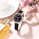 Women's Dainty Analog Leather Dress Watch for Small Wrists, Ladies Waterproof Watches for Women, Reloj para Mujer - Image 2