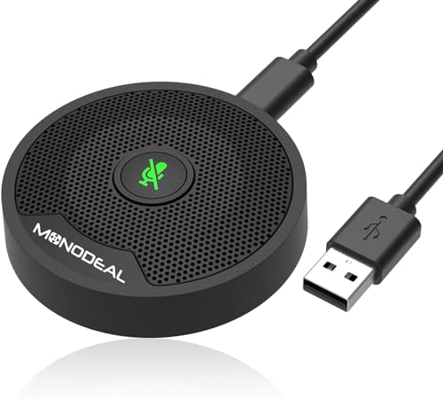 Monodeal USB Conference Microphone with Mute Button