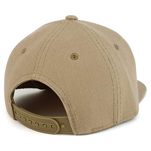 Trendy Apparel Shop Infant To Toddler Kid's Plain Structured Flatbill Snapback Cap (One Size, Khaki) #TOP2