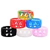 Anneaux de vape en silicone Bandes de caoutchouc antidérapantes en silicone pour couvercle en verre de protection pour ampoule Smok Tanks de 25 x 17 mm, 6 pièces