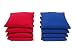 Weather Resistant Cornhole Bags (Set of 8) by Cornhole Galaxy - 17 Colors to Choose From (Red/Blue)