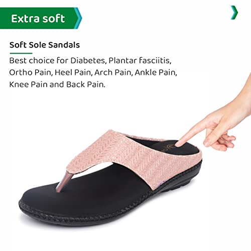 Image of ORTHO JOY womens Ortho Joy Extra-soft Fancy Doctor Slippers for Women Slipper