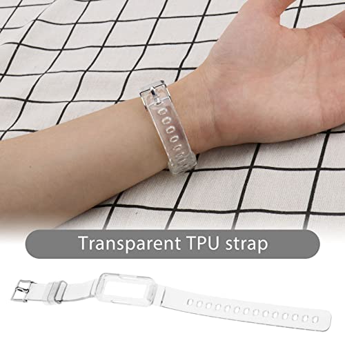 EMSea Watch Strap Compatible with Fitbit Luxe/Inspire HR/Inspire 2/Ace 2/Ace 3 Smartwatch Tracker Replacement Watch Band TPU Transparent Wristband - Image 2