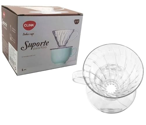 Suporte Filtro Coador De Café Chá Acrílico Transparente 102