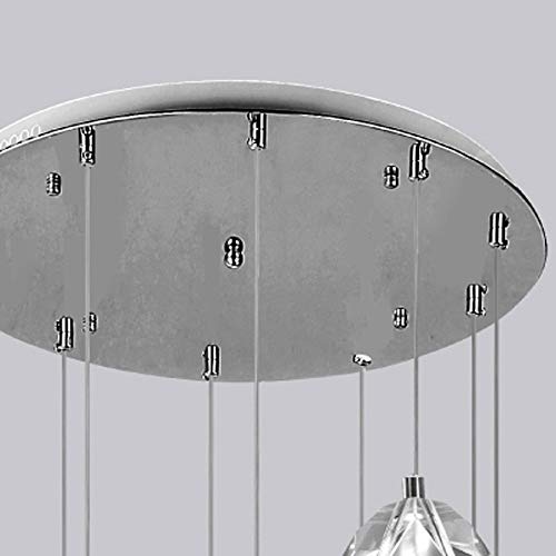 Suspension cristal haut plafond pour cage escalier de villa - 4