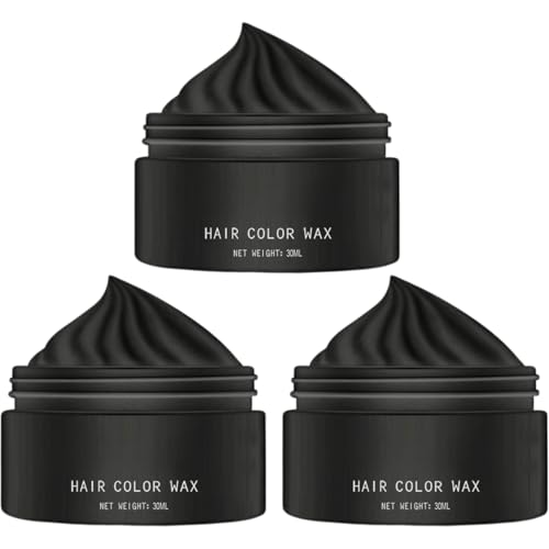 Cera temporal de color para el cabello, para crear looks creativos, ideal para fiestas y festivales, añade color y textura personalizados, fácil de aplicar y peinar (3 unidades)