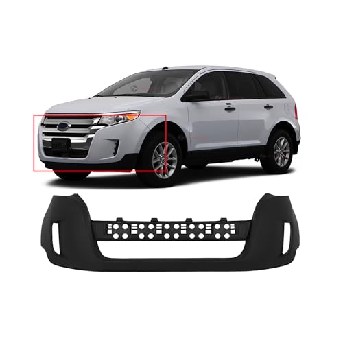 Image of Compatible with Ford Edge 2011-2014 Front Bumper Cover | Without Parking Sensor Holes, OEM BT4Z17D957BPTM, FO1014107