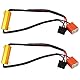 2-teiliger LED-Scheinwerfer-Decoder H7 50 W 8 Ohm Auto-Lastwiderstand, Verkabelungsreparatur, Anti-Hyper-Flimmer-Fehler-Decoder, Warnunterdrückung, wasserdicht, Plug-and-Play für Auto, LKW, Motorrad