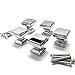 Southern Hills Polished Chrome Square Cabinet Knobs - Pack of 5 - Bathroom Vanity Knobs, Modern Dresser Knob, Kitchen Pulls, Chrome Cabinet Hardware, Cupboard Drawer Knobs SHKM002-CHR-5