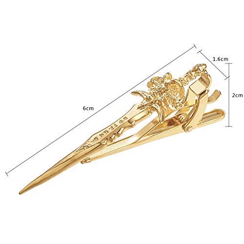 Image of Yoursfs Vintage Scottish Sword Tie Clips for Men Personalised Tie Clips Funny Sword Tie Bars Unique Cool Tie Pin for Men's Jewelry Gift