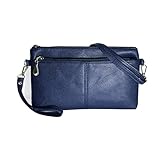 BTYAW 女性用クラッチバッグ - リストストラップクロスボディバッグ シンプルでエレガントなスモールクロスボディバッグ レディース ハンドバッグ, サファイアロイヤルブルー。