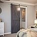 SMARTSTANDARD 5ft Barn Door Hardware kit, Barn Door Track, Sliding Door Hardware kit, Smoothly and Quietly -Heavy Duty Sturdy -Easy to Install, Fit 30