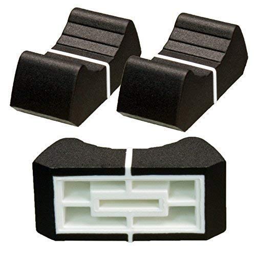 2 X Prof. Bouton Fader Noir 8mm Levier 1 Bouton-Poussoir Potentiomètre à Glissière Bouton Manette Fader