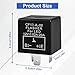 CF13 LED Flasher Relay,3-Pin 12V Universal Electronic Turn Signal Relays,Fix Hyper Flash&Hazard Warning Blink for Cars,Trucks,Motorcycles,Anti-Short Circuit Design,Plug&Play Installation(Fixed CF13)
