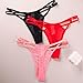 Sexy Strappy Lingerie Panties for Women Stretch Low-Rise Mesh See Throught Breathable Cheeky Thong Underwear
