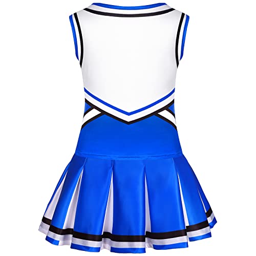 Doxrmuru Girls Cheerleader Costume Cheerleading Outfit For Halloween Party Birthday Gift  thumb #2