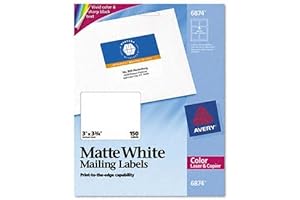 Avery 6874 Color-Printing Shipping Labels in Bulk