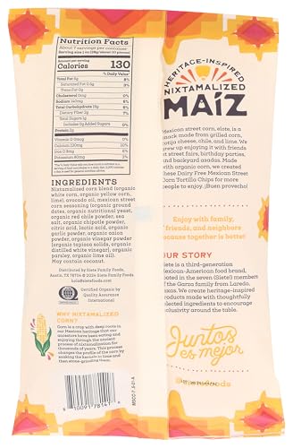 Image of Siete Family Foods Mexican Street Corn Maiz Tortilla Chips, 7.5 OZ