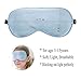 2 Pack Lonfrote Children Eye Mask Smooth Blindford for Travel Relax Supper Soft Natural Silk Sleep Mask for Kids Sleeping(Blue & Grey)