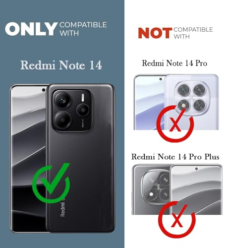 Image of Jkobi Leather Finish Back Cover Case for Redmi Note 14 5G | Redmi Note 14 SE (MagSafe Compatible Wireless Charging | Soft Touch | Camera Bump Protection)