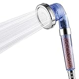 imtfzct Detachable Ionic Filter Shower Head, High Pressure Showerhead with 3 Setting, Water Saving and Purify Water Quality, Stone Filter Beads Handheld Shower for Dry Hair and Skin Spa