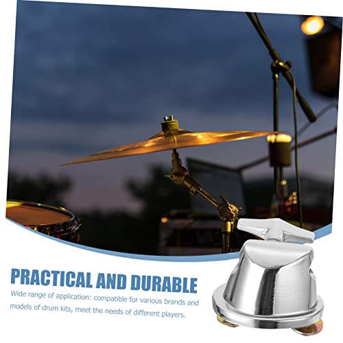 Abrazadera Ajustable para Piso Tom de BESPORTBLE, Soporte Montaje para Kit de Batería de Hierro Plateado Compatible con Instrumentos de Percusión miniatura 6