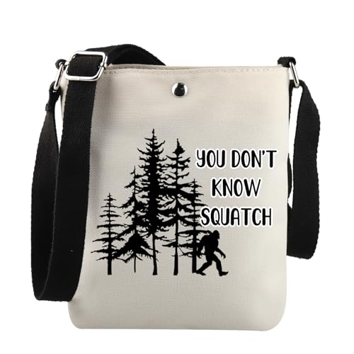 Sasquatch Gift You Don't Know Squatch Crossbody Bag Nature Lover Gift