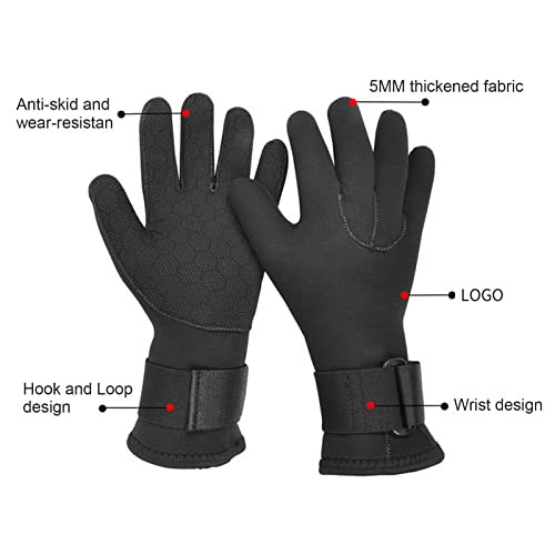 Neoprene Gloves, Thickenedwarm Comfortablenonslip Snorkeling Gloves For Men Women For Outdoor Water Sports M #TOP4