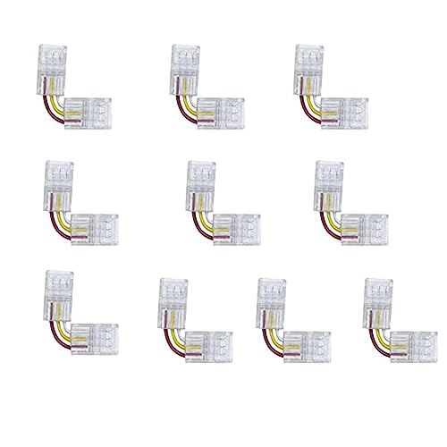 Connecteur d'angle de barre LED sans soudure pour ruban RGBW réglable