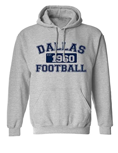 ALLNTRENDS Football Est.1960 Vintage Dallas Style America's Team Adult Hoodie Sweatshirt