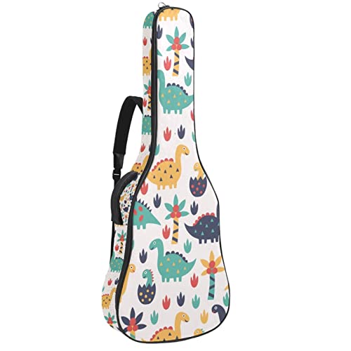 Sac pour guitare acoustique imperméable design paresseux avec grand organiseur de poche