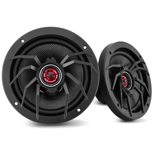 CLES ZYZ 6.5' Coaxial Car Speakers，1000W Max Power，250W RMS，4 Ohm–Plug & Play Upgrade for...