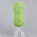 Bolbove Cable Knit Turtleneck Sweater for Small Dogs & Cats Knitwear Cold Weather Outfit (Green, Medium)