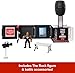 Mattel WWE Knuckle Crunchers 2-in-1 Microphone & Playset with Action Figure & 2 Accessories, Final Boss Set with 3.25-inch The Rock