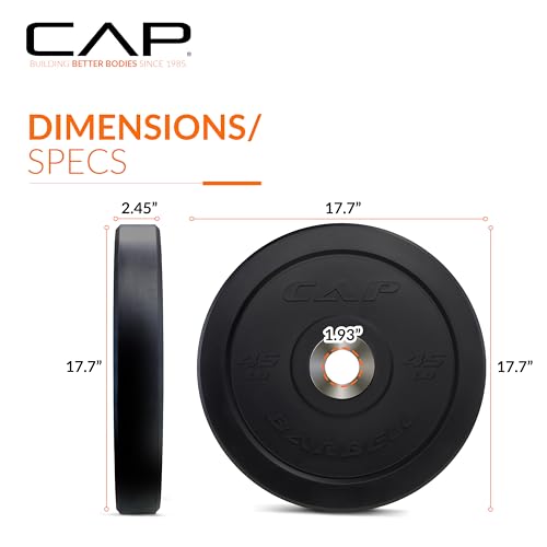 Image of CAP Barbell Rubber Olympic Bumper Plate | Multiple Options /Colors