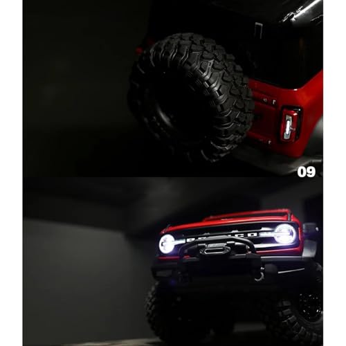 Luces Vehículo RC Evita Pérdida Visibilidad en TRX4 4